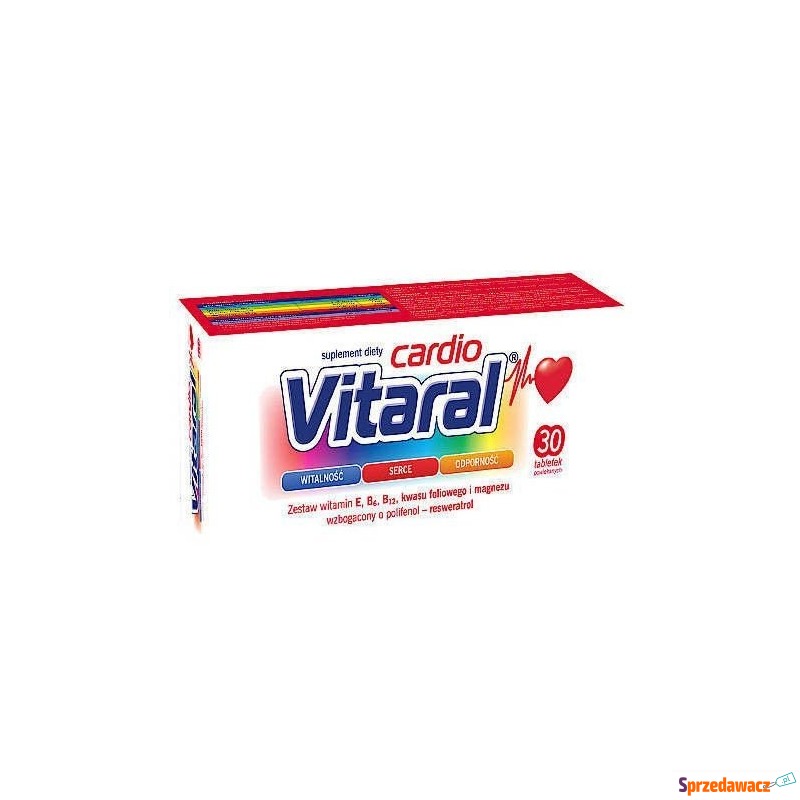 Vitaral cardio x 30 tabletek - Witaminy i suplementy - Orzesze