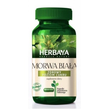 Herbaya morwa biała prawidłowy metabolizm cukrów x 60 kapsułek