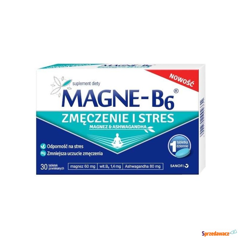 Magne-b6 zmęczenie i stres x 30 tabletek - Witaminy i suplementy - Drawsko