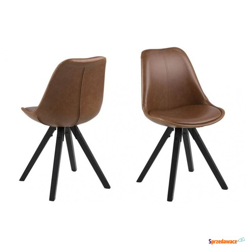 Krzesło Dima brązowy, czarny - Krzesła kuchenne - Kętrzyn
