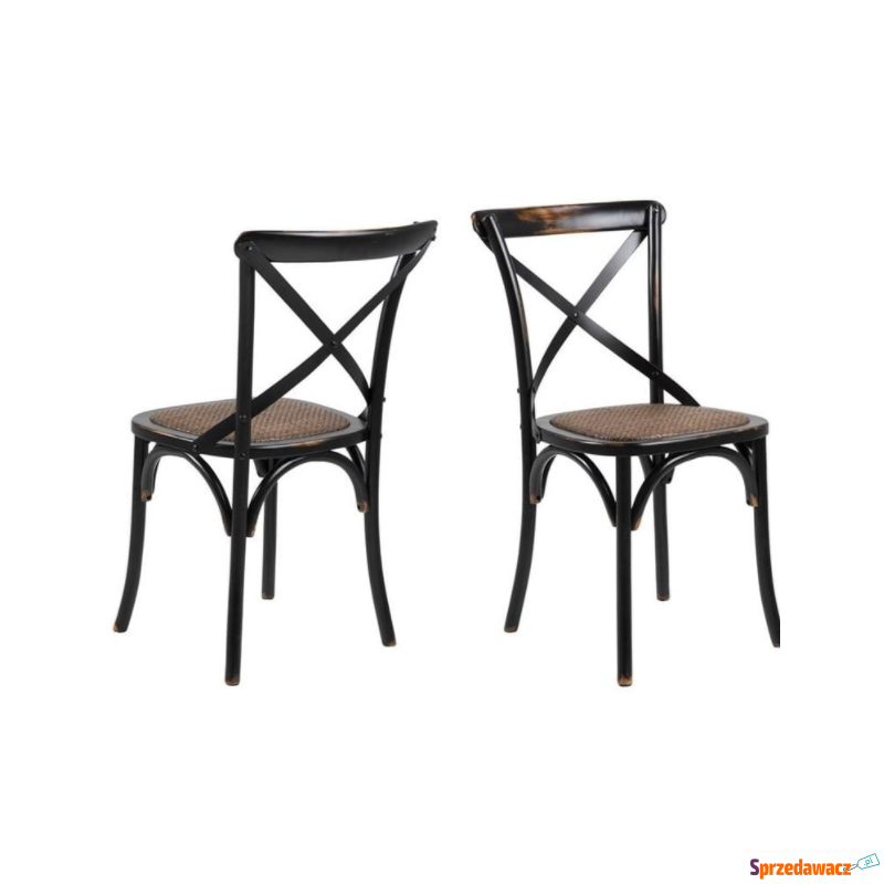 Krzesło Vintage czarny - Krzesła kuchenne - Gliwice
