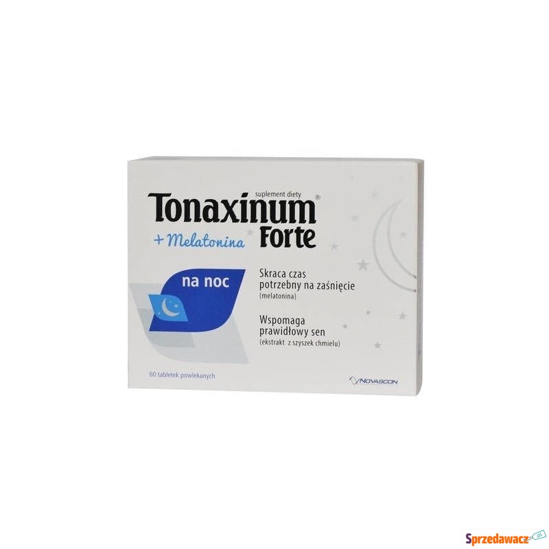 Tonaxinum forte + melatonina na noc x 60 tabletek - Witaminy i suplementy - Orzesze
