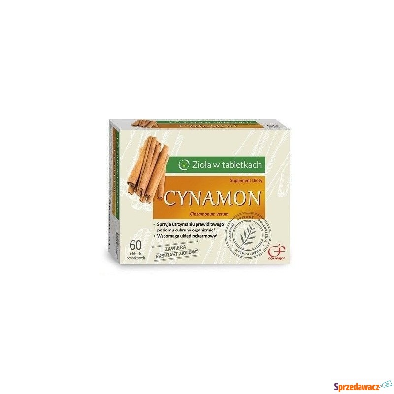 Cynamon x 60 tabletek - Witaminy i suplementy - Chełmno