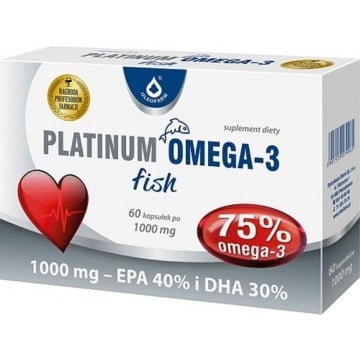 Platinum omega-3 fish 1000mg x 60 kapsułek