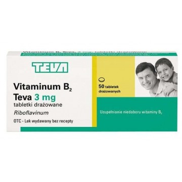 Vitaminum b2 pliva 3mg x 50 tabletek