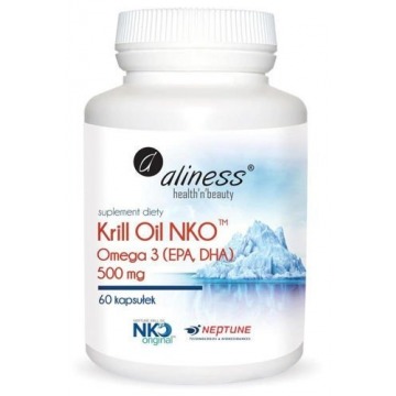 Aliness krill oil omega-3 z astaksantyną x 60 kapsułek