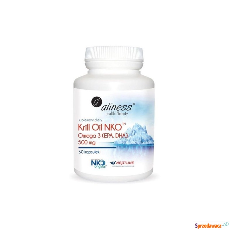 Aliness krill oil omega-3 z astaksantyną x 60... - Witaminy i suplementy - Zieleniewo