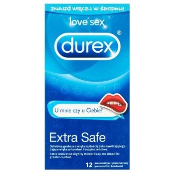 Prezerwatywy durex extra safe emoji x 12 sztuk