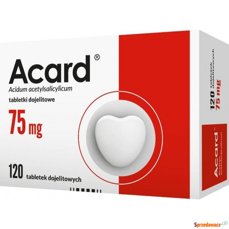 Acard 75mg x 120 tabletek - Witaminy i suplementy - Przemyśl