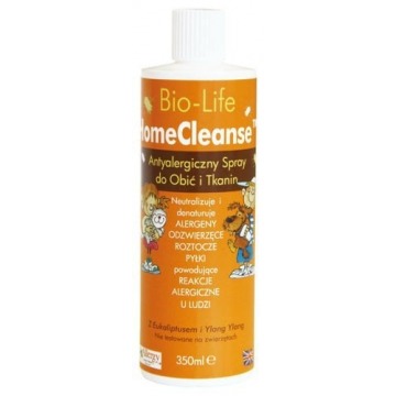 Bio-life home cleanse w 100% naturalny antyalergiczny spray do obić i tkanin 350ml