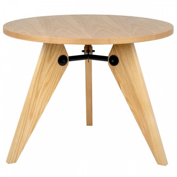 Stół JOSEF 95 naturalny - drewno, metal