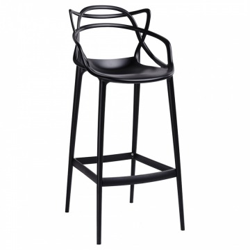 Krzesło barowe King Home Hilo Premium czarne
