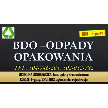 Raport za opakowania do bdo, tel. 504-746-203.... - Usługi prawne - Wrocław - zdjęcie 2