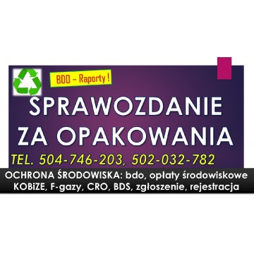 Raport za opakowania do bdo, tel. 504-746-203.... - Usługi prawne - Wrocław - zdjęcie 8