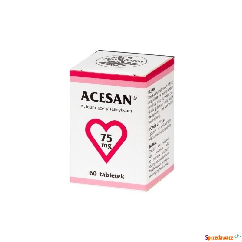 Acesan 75mg x 63 tabletki - Witaminy i suplementy - Rybnik