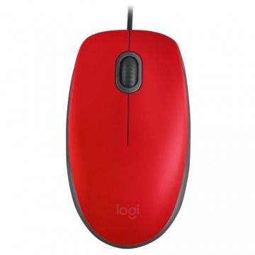 Mysz Logitech 910-005489 (optyczna; 1000 DPI; kolor czerwony)