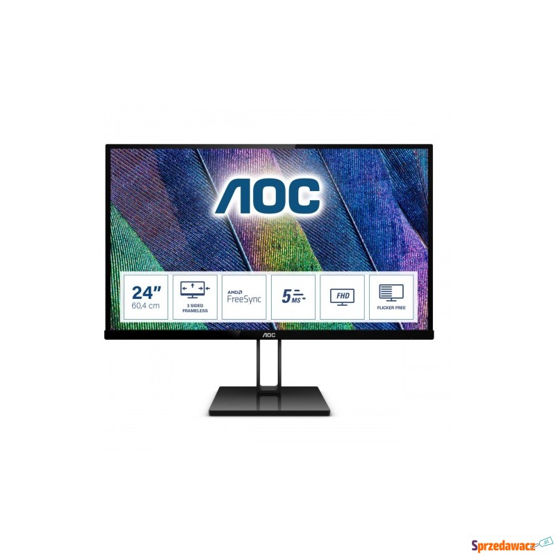 Monitor AOC 24V2Q (23,8"; IPS/PLS; FullHD 192... - Monitory LCD i LED - Rybnik