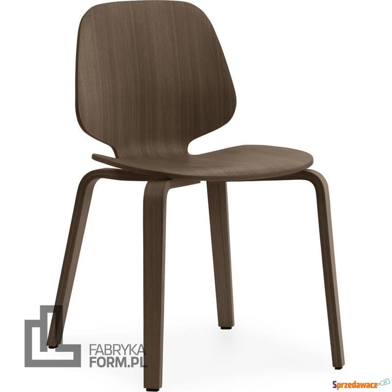 Krzesło My Chair z ciemnego drewna dębowego - Sofy, fotele, komplety... - Warszawa