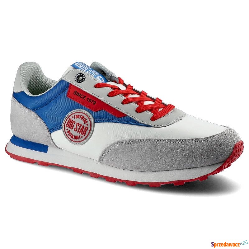 Sneakersy BIG STAR HH174248 Biały/Niebieski - Buty sportowe miejskie... - Drawsko