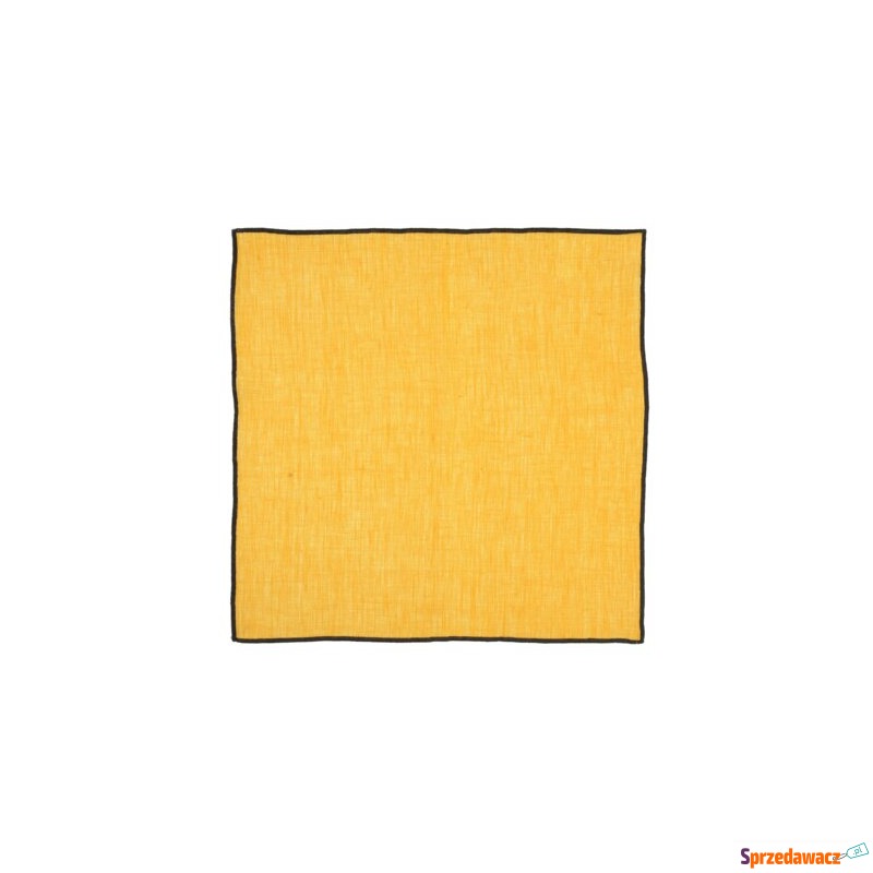 Serwetka kwadratowa DUKA LIN 40x40 cm żółta len - Pozostałe tekstylia - Borzestowo