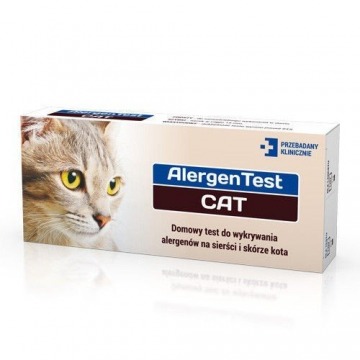 Alergentest cat test do wykrywania alergenów na sierści i skórze kota x 1 sztuka