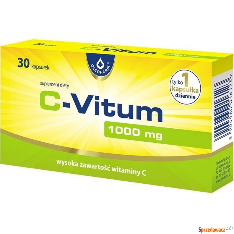 C-vitum x 30 kapsułek - Witaminy i suplementy - Głogów