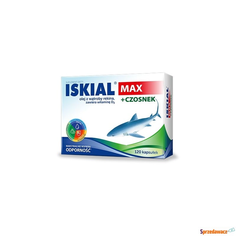 Iskial max + czosnek x 120 kapsułek - Witaminy i suplementy - Piekary Śląskie