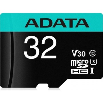 Karta pamięci z adapterem ADATA AUSDH32GUI3V30SA2-RA1 (32GB; Class 10, V30; + adapter)