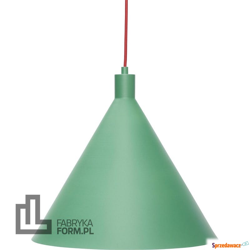 Lampa wisząca Hübsch 40 cm zielona metalowa - Lampy wiszące, żyrandole - Nysa