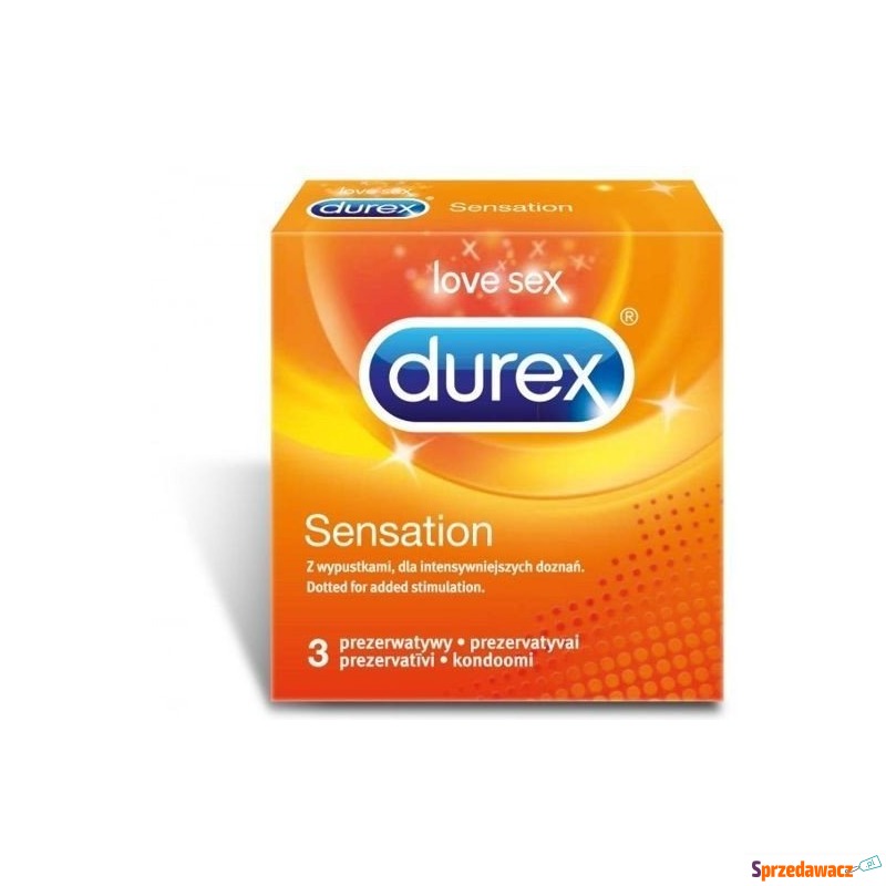 Prezerwatywy durex sensation x 3szt. - Antykoncepcja - Zamość