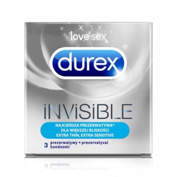 Durex invisible prezerwatywy dla większej bliskości x 3 sztuki