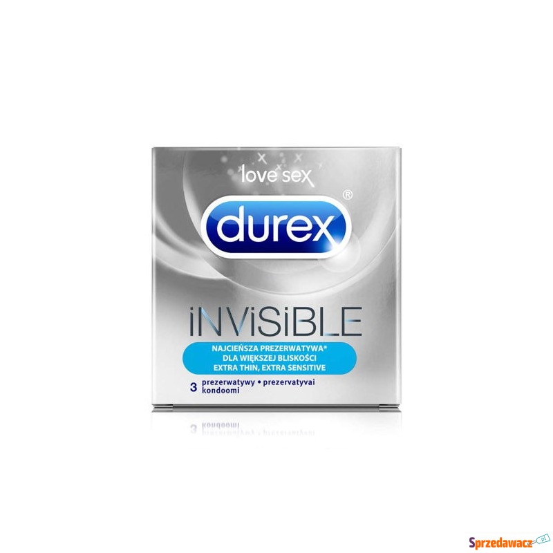 Durex invisible prezerwatywy dla większej bli... - Antykoncepcja - Siemysłów