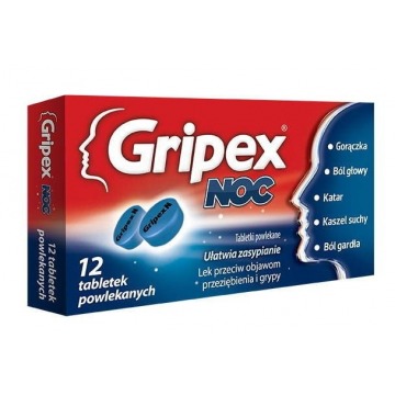 Gripex noc x 12 tabletek