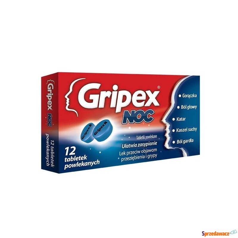 Gripex noc x 12 tabletek - Leki bez recepty - Elbląg