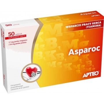 Apteo asparoc x 50 tabletek