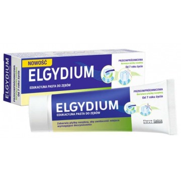 Elgydium edukacyjna pasta do zębów barwiąca płytkę nazębną 50ml