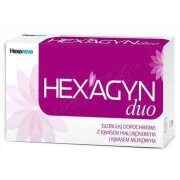 Hexagyn duo 2g x 10 globulek dopochwowych