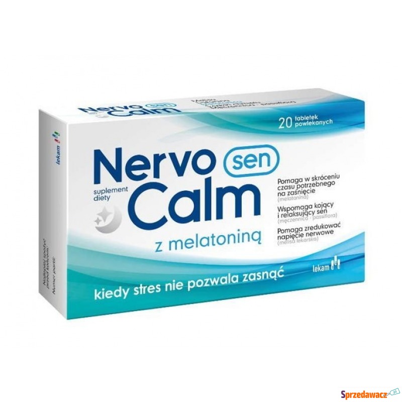 Nervocalm sen z melatoniną x 20 tabletek - Witaminy i suplementy - Wieluń