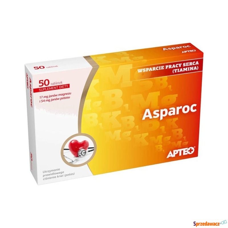 Apteo asparoc x 50 tabletek - Witaminy i suplementy - Suwałki