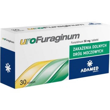 Urofuraginum 50mg x 30 tabletek