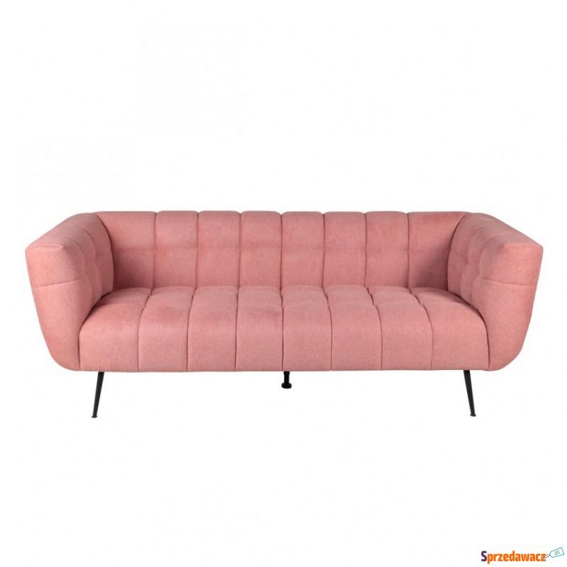 Sofa Fiora 3-osobowa różowa tkanina - Sofy, fotele, komplety... - Zgorzelec