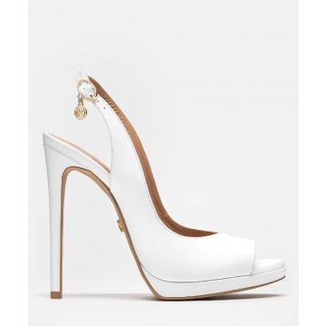 KAZAR - Białe sandały damskie