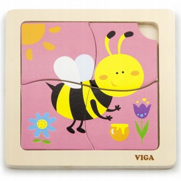 Puzzle dla dzieci poręczne pszczoła osa