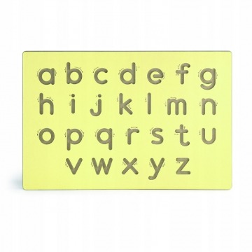 Nauka pisania litery szablon dla dzieci
