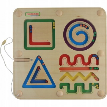 Labirynt linie kształty figury dla dzieci zabawa