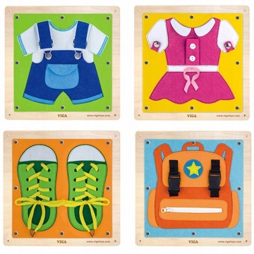 Drewniane tablice ubrania zapięcia dla dzieci