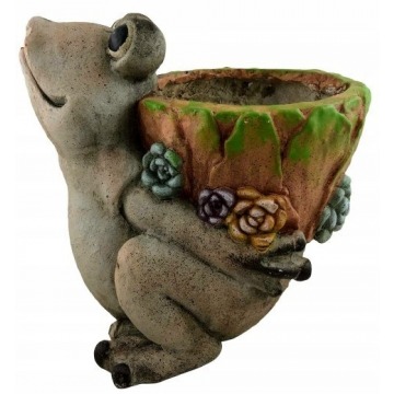 Figurka donica doniczka ceramika ogród żaba