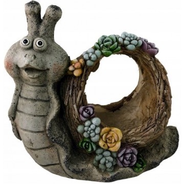 Figurka donica doniczka ceramika ogród ślimak kosz