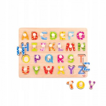 Puzzle dla dzieci układanka z pinezkami alfabet