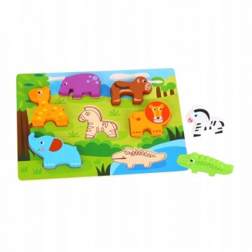 Puzzle 3d zwierzęta kształty układanka dla dzieci